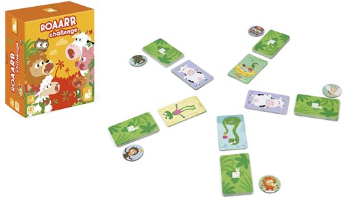 Janod J02634 ROAARR Challenge-Kartenspiel Gesellschaftsspiel für Kinder-Schnelligkeit Ab 4 Jahren-2