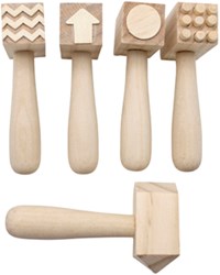 Eduplay Holz Hämmer Set Spielzeug - kreatives Lernspiel 5 Stück