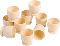 Eduplay Holz Eierbecher Set - kreatives Bastelspielzeug 10 Stück