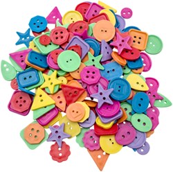 Eduplay Bastelknöpfe Set - bunte Knöpfe zum Basteln 450 Gramm