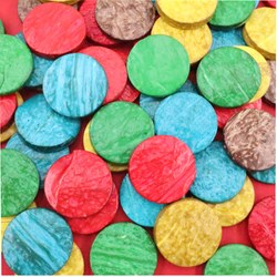Eduplay Holz Bastelmaterial Kokosnuss Kreise bunt 250g