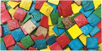 Eduplay Holz Mosaik Quadrate Bastelmaterial Kokosnuss 150g
