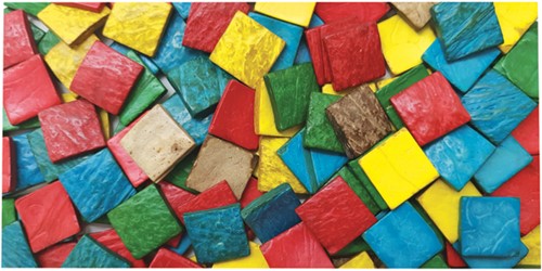 Eduplay Holz Mosaik Quadrate Bastelmaterial Kokosnuss 150g
