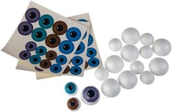 3D Eyes domed set of 16