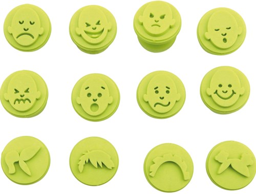 Eduplay Stempelset Emotionen 12-teilig - Lernspielzeug Kinder