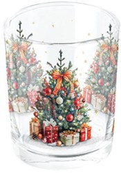 Ambiente Teelichthalter Weihnachtsbaum Glas Dekoration Winter