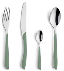 Amefa Besteckset Eclat hellgrün - 24-teilig Edelstahl modernes Design