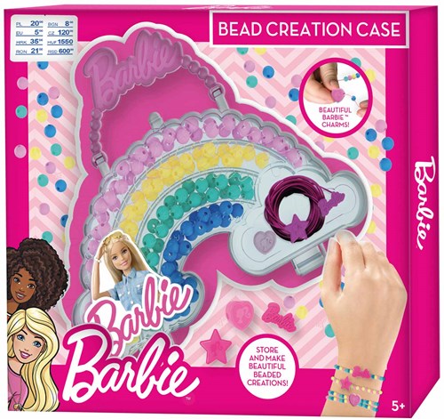Sambro Barbie Perlen-Set Schmuck basteln - Kreatives Bastelset für Kinder