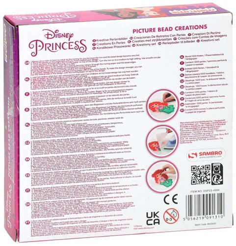 Sambro Disney Prinzessin Bügelperlen-Set - 1200-tlg - Kreatives Spielzeug-3