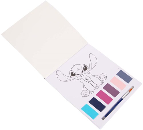 Sambro Wasserfarben-Malbuch Stitch mit Pinsel - kreatives Spielzeug-2