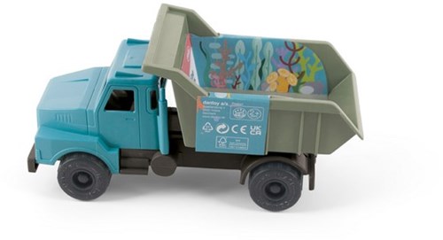 Dantoy Kippwagen Blue Marine Toys nachhaltiges Spielzeug 15 cm