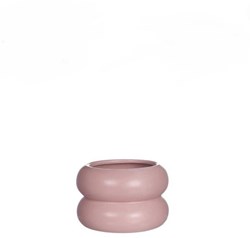 Chubby bloempot roze Ø9xH6,4cm