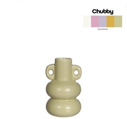 Chubby Kerzenhalter jadegrün - stilvolle Vase und Halter 12cm