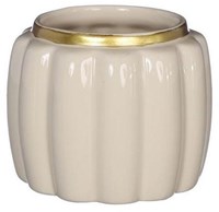 Bloempot Pouff crème Ø9,5xH7,6cm
