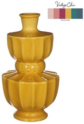 Vaas Bellagio mosterd Ø11xH20cm