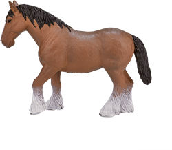 Mojo Horses Spielzeug Clydesdale Pferd Braun - 387070