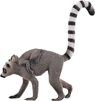Mojo Wildlife Spielzeug Ringschwanzlemur mit Baby - 387237