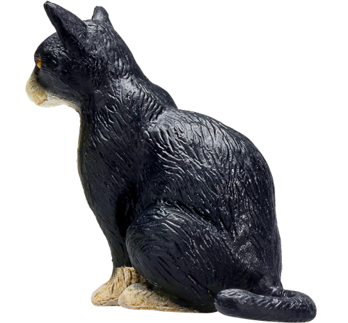 Mojo Pets Spielzeug Katze sitzend Schwarz Weiß - 387371-2