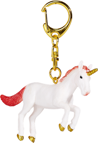 Mojo Fantasy Schlüsselanhänger Einhorn rot - 387475-2