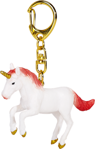 Mojo Fantasy Schlüsselanhänger Einhorn rot - 387475-3