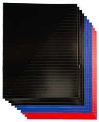 10 Notizbücher 80 Seiten liniert A5 Basic