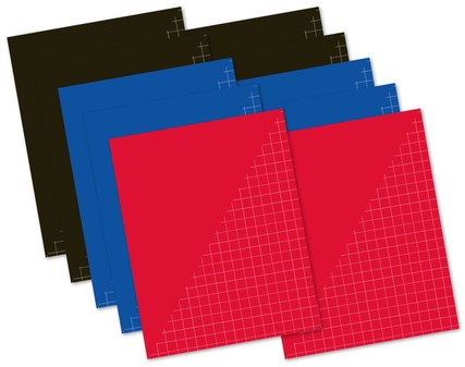 10 Notizbücher 80 Seiten Diamant 10 mm A5 Basic