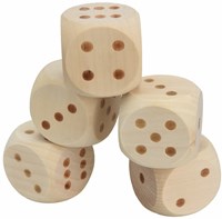 Alert XL Holz Würfelspiel Outdoor komplett mit Punkteblock-3