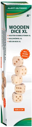 Alert XL Holz Würfelspiel Outdoor komplett mit Punkteblock
