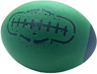 Schaumstoff-Rugbyball grün 24,5*18 cm