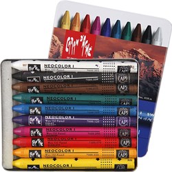 Caran d'Ache Wachsmalstifte Neocolor I Set 10 Farben Ölpastell