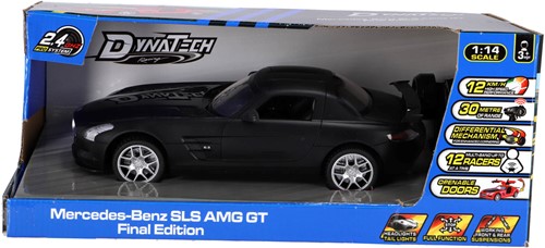 Radiografisch bestuurbare auto mercedes-benz 1:14 2.4g sls amg gt final edition zwart