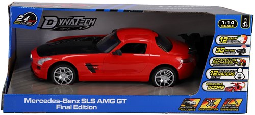 Dynatech ferngesteuertes Auto Mercedes-Benz SLS AMG GT Final Edition rot 1:14 - Spielzeug Sportwagen