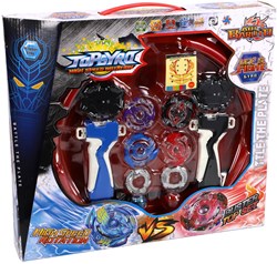 KiddyGo Kreisel Spielzeug Set mit Arena - bunte Spinning Tops