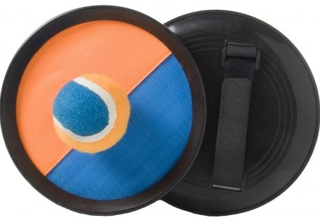 Twisk Catchball Set Fangspiel 19 cm orange-blau mit Klettverschluss