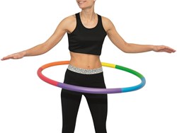 Spordas Hula Hoop Soft Foam Regenbogen Fitnessreifen für Kinder