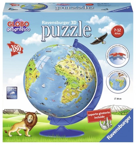 Ravensburger 3D Puzzle - Weltkugel Globe - 180 Teile Karton-2