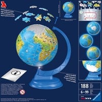 Ravensburger 3D Puzzle - Globus Weltkarte auf Deutsch - 180 Teile-2