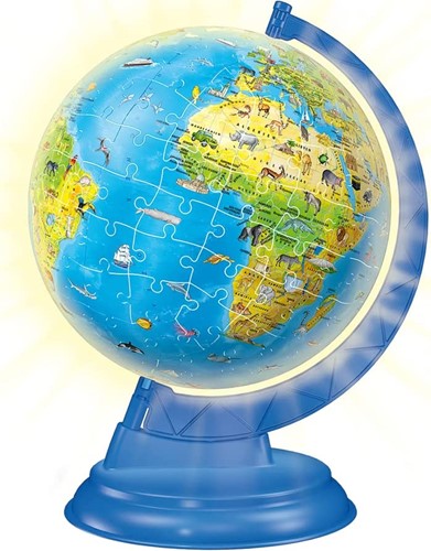 Ravensburger 3D Puzzle - Globus Weltkarte auf Deutsch - 180 Teile