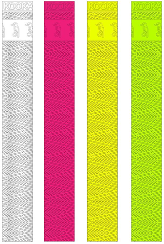 Kookaburra Cricket Schlägergriff Aura Grip gelb - perfekter Gummigriff