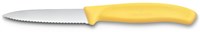 Victorinox Küchen Schälmesser gelb Wellenschliff 8cm Edelstahl