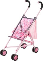 BABY born Puppenwagen mit Tasche - Kinderwagen für Babypuppen, mehrfarbig