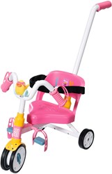 Zapf Creation Dreirad Puppenfahrrad BABY born 43cm mit Schiebestange