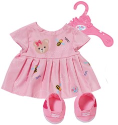 BABY born Puppenkleidung Bärenkleid - rosa Outfit für Teddybär und Puppe