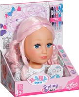 BABY born Styling Head Artist Puppenkopf kreativ Haaraccessoires