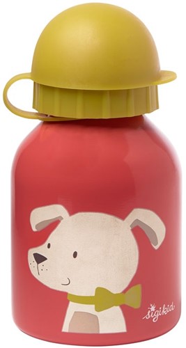 SIGIKID 25027 Edelstahl Trinkflasche Hund Kinderflasche Mädchen und Jungen Accessoires empfohlen ab 3 Jahren rosa 250ml