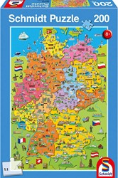 Schmidt Signierte Deutschlandkarte, 200 Stück