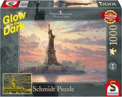 Schmidt Puzzle Freiheitsstatue Glow in the Dark 1000 Teile