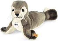 Steiff Kuscheltier Robby Seehund Plüsch - grau/weiß - 30 cm