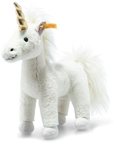 Steiff Plüschtier Einhorn Unica weiß - 27 cm - Kuscheltier weich