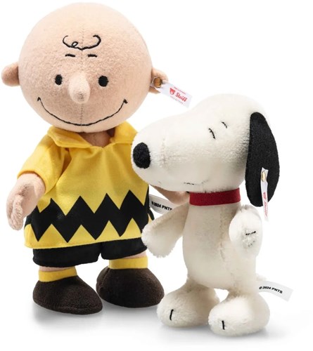 Steiff Steiff Plsch Charlie Brown mit Snoopy 75. Jubilum, mehrfarbig - 21 cm